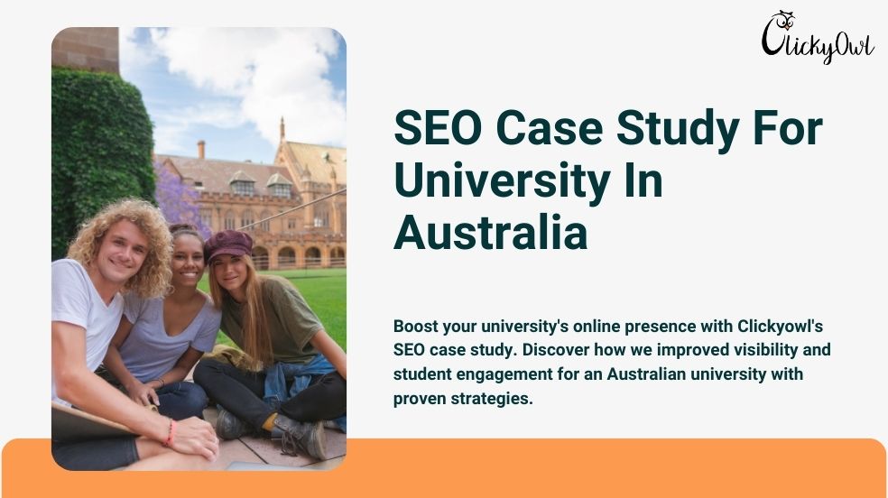 seo case study for a university in Australia