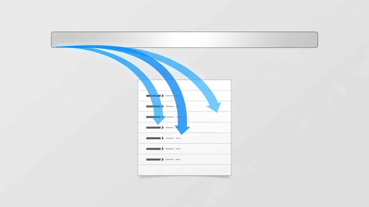 A technical schematic displays data streams originating from a browser address bar and moving toward hidden input fields. Clean geometric lines represent the invisible movement of tracking parameters through digital infrastructure.