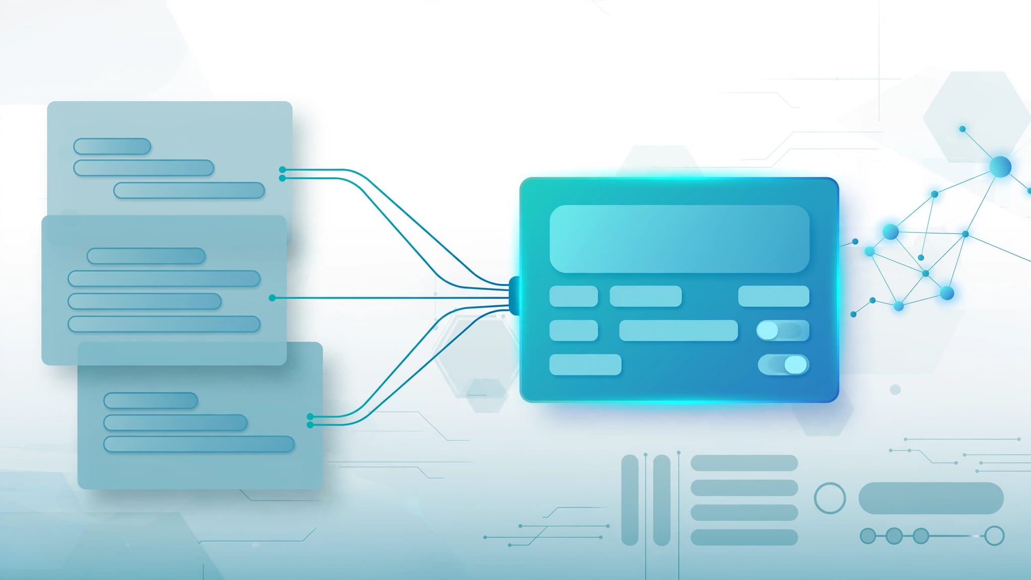 Website cards show duplicate URLs merging into one highlighted canonical page.