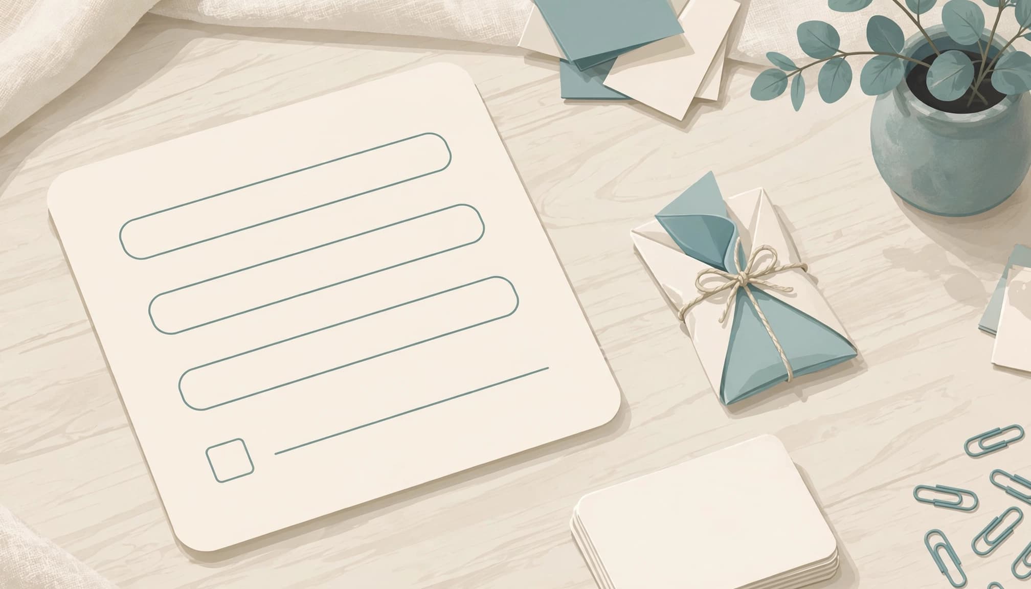 Signup form and product sample