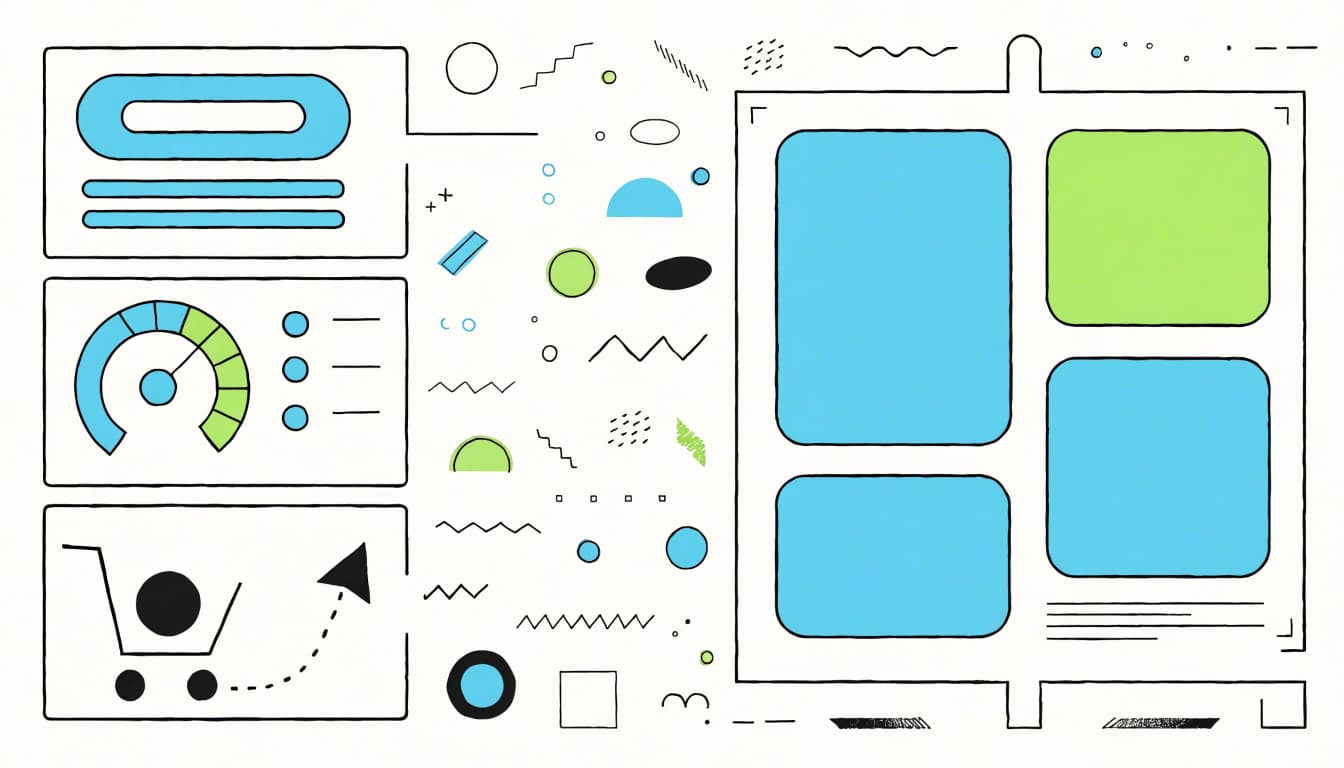 Charts showing impressions, clicks and sales