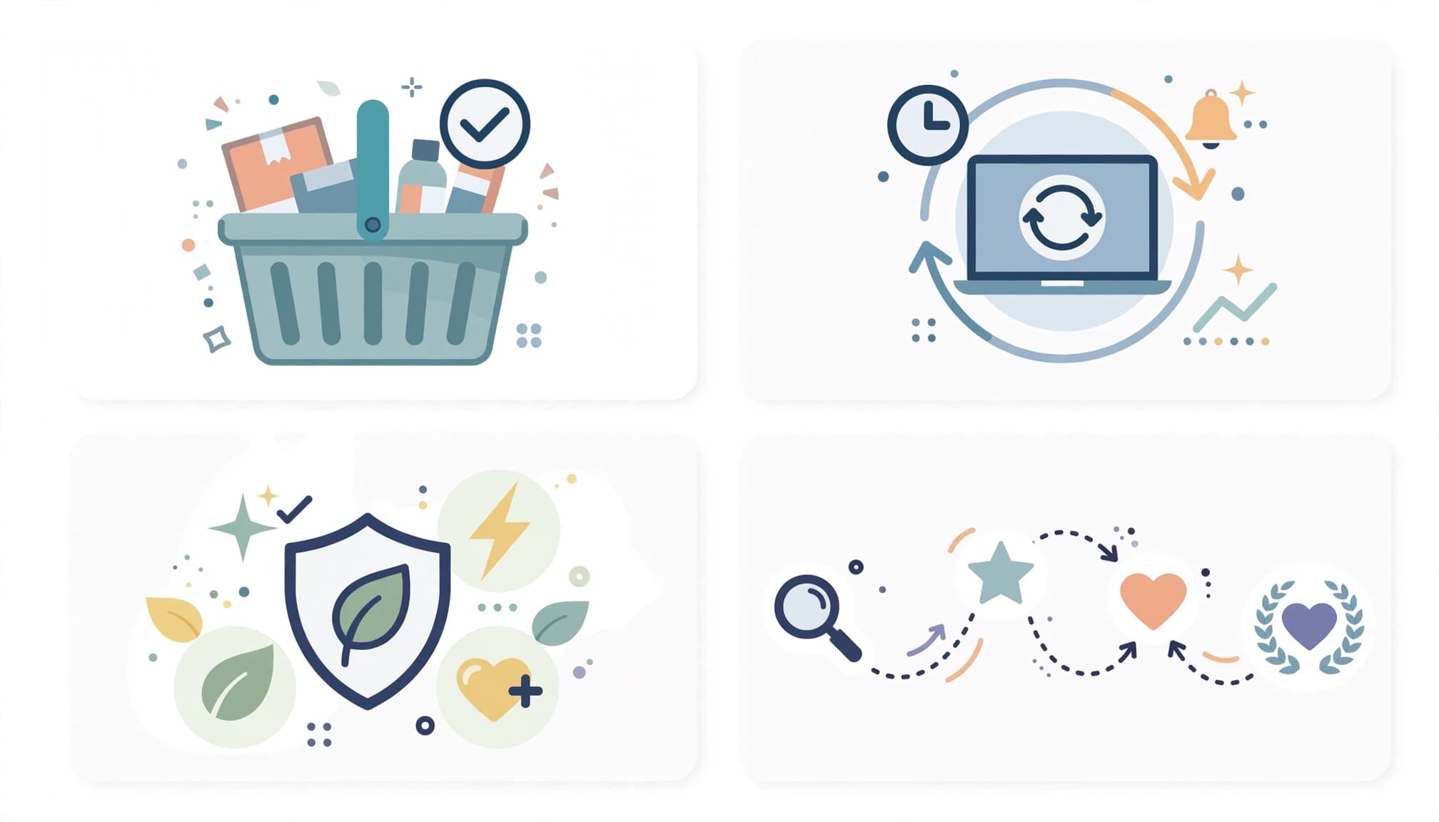 Four useful customer behavior categories