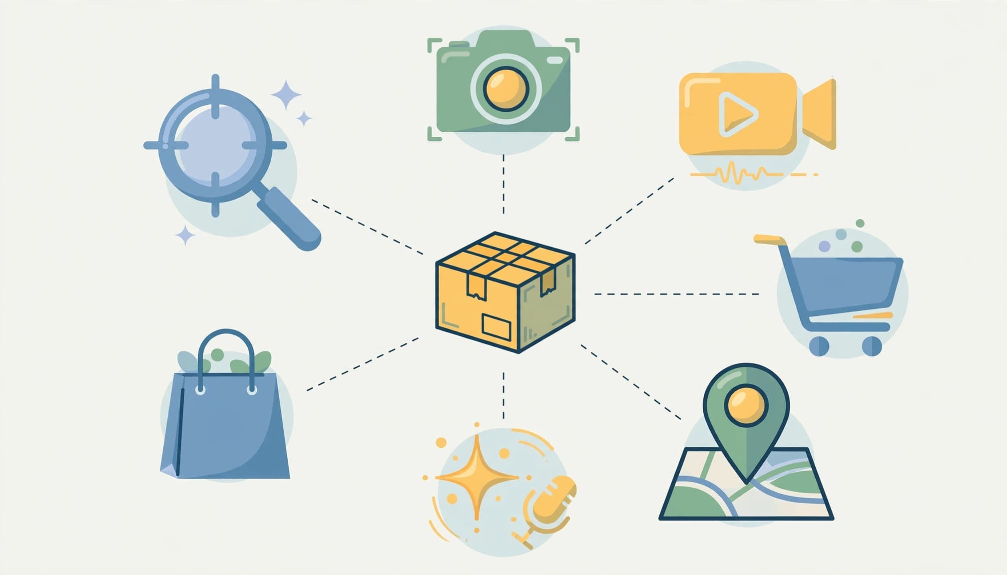 Products connected to online discovery surfaces