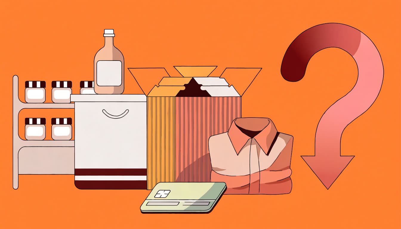 Products representing common return questions.