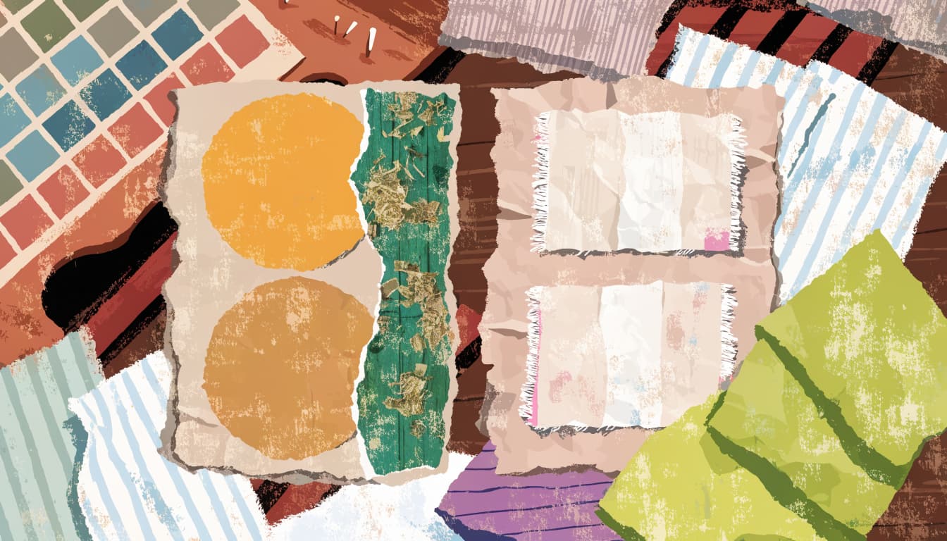 Article updates beside fresh textile product information.