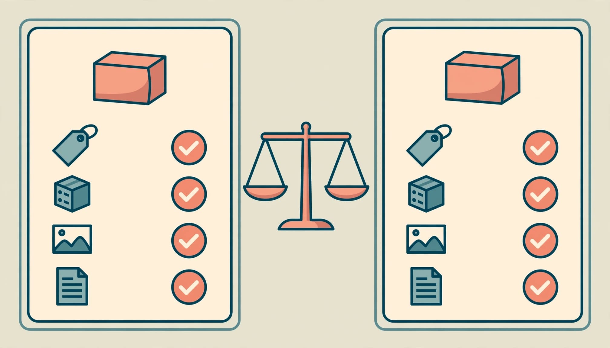 Matching product records and pages