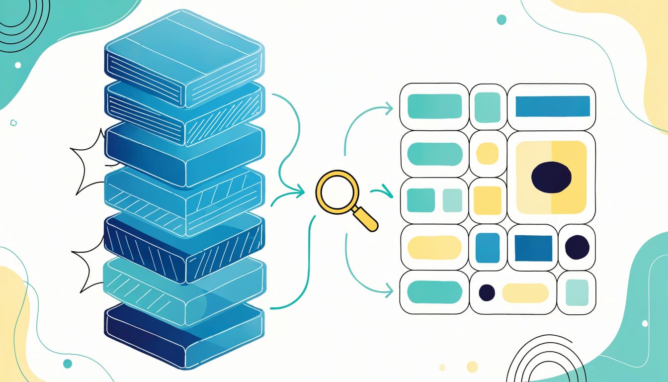 Product catalog connected to structured data