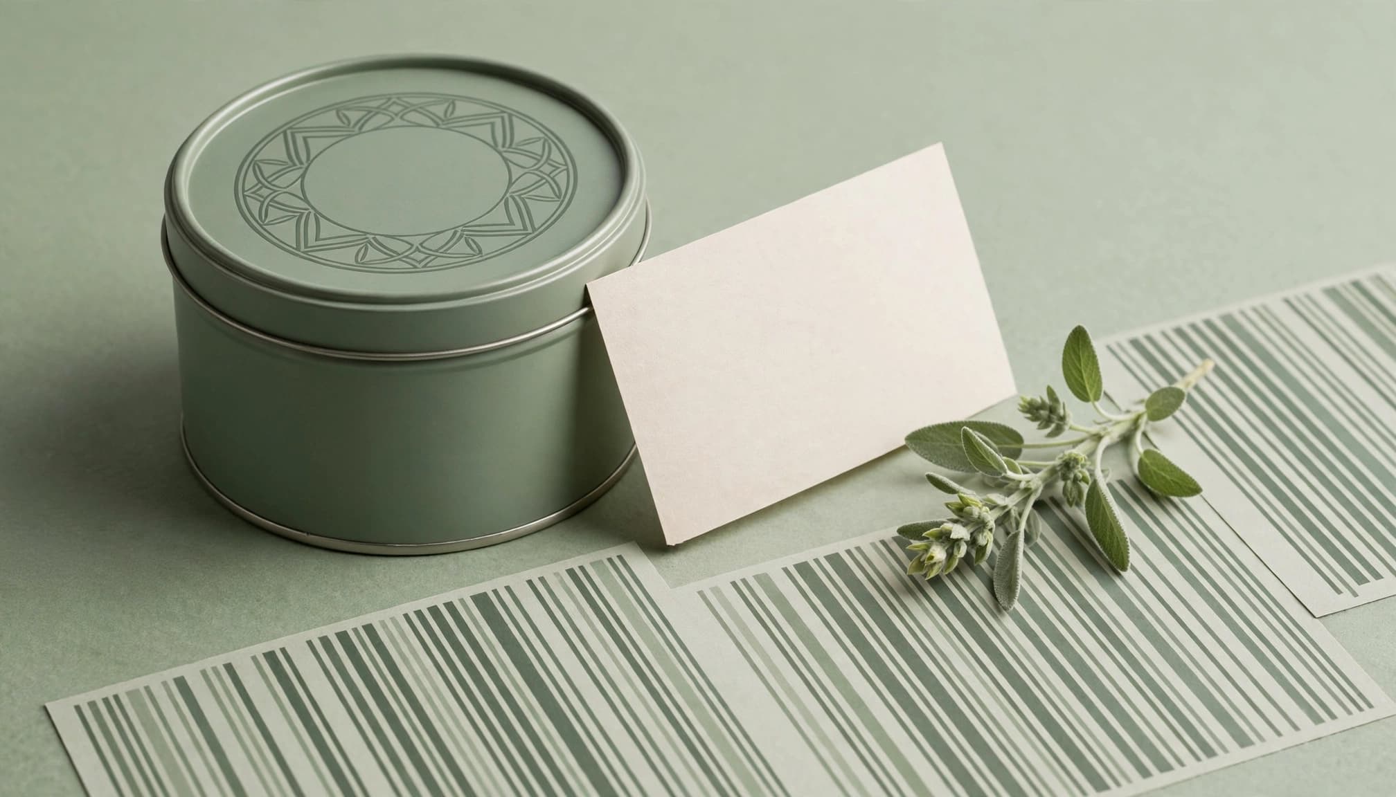 Tea packaging with identifier details.